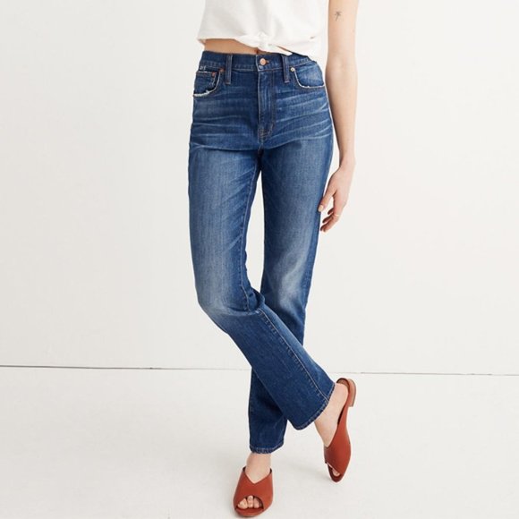 Madewell Women's Tall High-Rise Slim Denim Boyjean
